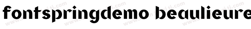 fontspringdemo beaulieuregularregul字体转换